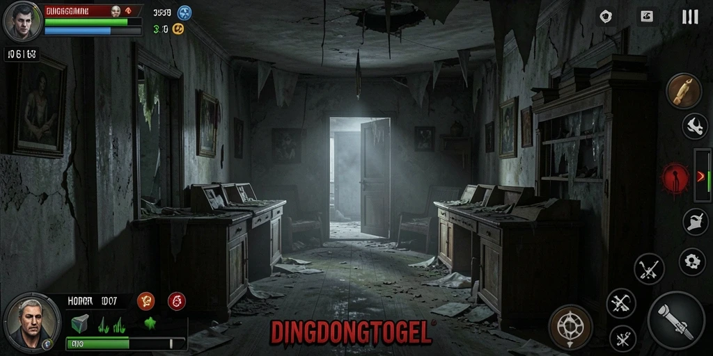 Antarmuka permainan DINGDONGTOGEL yang menakutkan dan misterius.