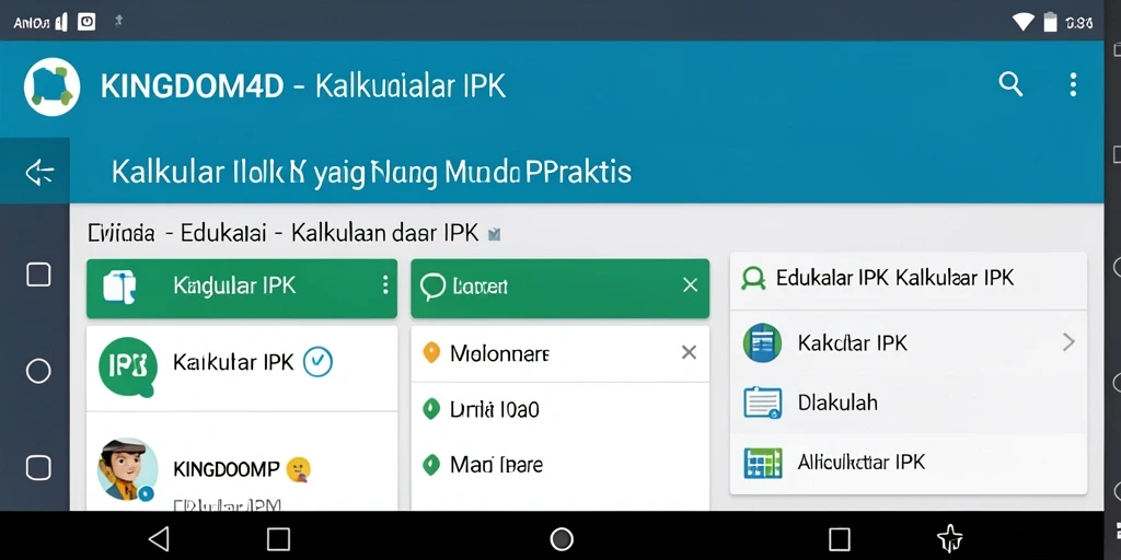 Tampilan antarmuka pengguna KINGDOM4D saat menghitung IPK.