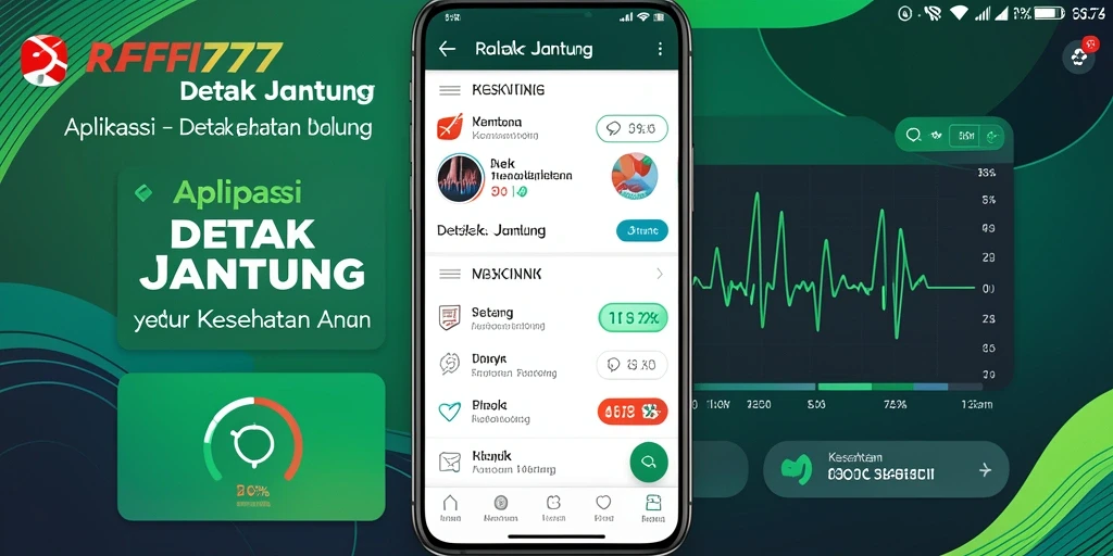 Antarmuka aplikasi Detak Jantung RAFFI777 yang intuitif dan informatif.