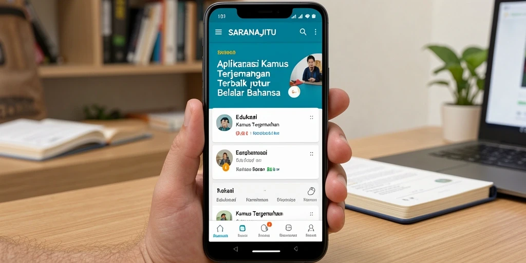 Tampilan antarmuka pengguna SARANAJITU yang menarik dan fungsional.